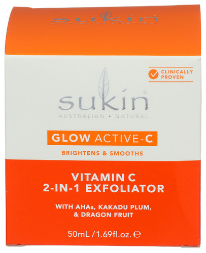 Sukin Exfoliator Glow 2 In 1 1.69 Fo
