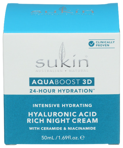 Sukin Cream Night Aquaboost 1.69 Fo