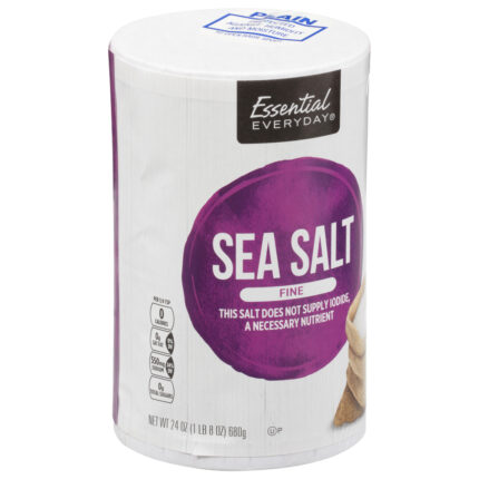 Essential Everyday, Fine Sea Salt, Case Of 12, 24 Oz