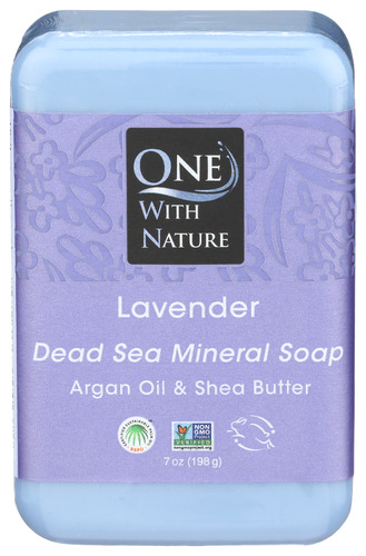 One With Nature Soap Bar Lavender 7 Oz