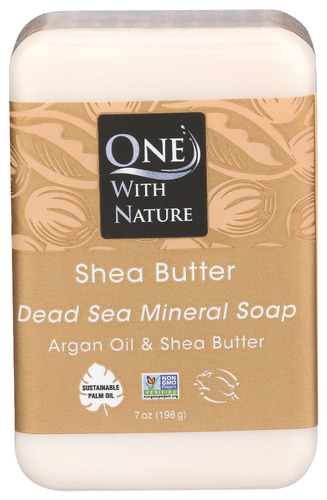 One With Nature Soap Bar Shea Butter 7 Oz