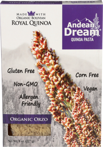 Andean Dream Pasta Quinoa-Orzo Om   8 Oz 8 Oz