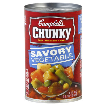 Campbell'S, Chunky Savory Vegetable Soup Can, Case Of 12, 18.8 Oz