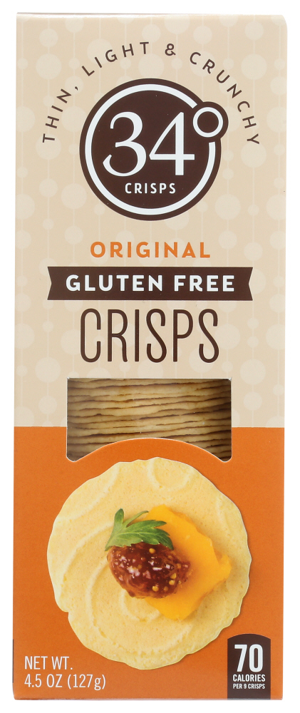34 Degrees Crisps Bread Original 4.50 Oz