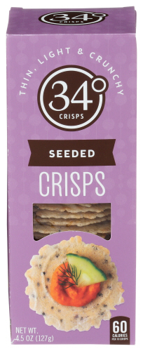 34 Degrees Crisps Seeded 4.50 Oz