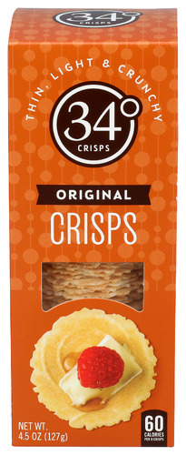 34 Degrees Crispbread Natural 4.50 Oz
