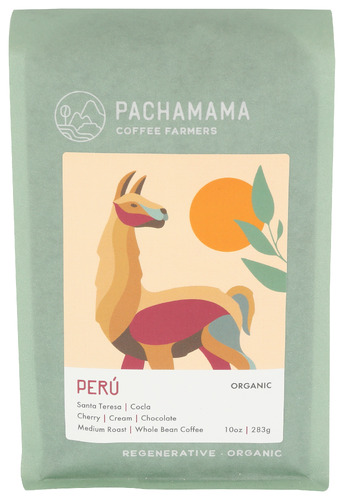 Pachamama Coffee Cooperat Coffee Wb Peru Org Rgn 10 Oz