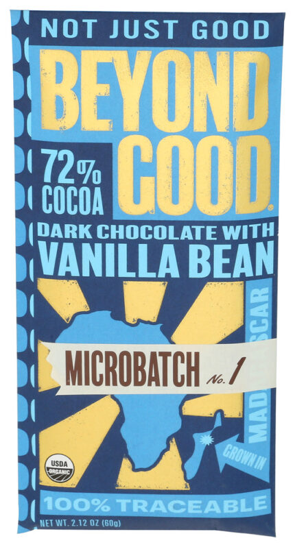 Beyond Good Bar Choc Micro 72 Vnilla 2.12 Oz