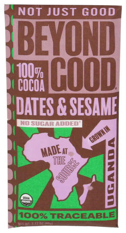 Beyond Good Bar Choc 100 Date Sesame 2.12 Oz