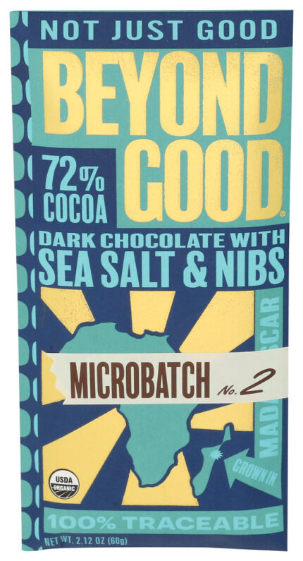 Beyond Good Bar Choc Micro 72 Seaslt 2.12 Oz