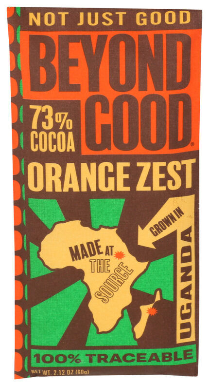 Beyond Good Bar Choc 73 Orange Zest 2.12 Oz