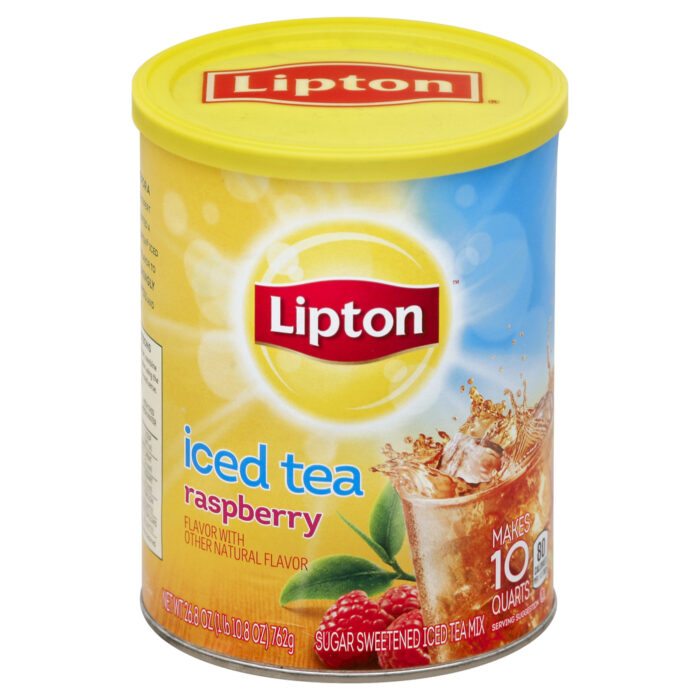 Lipton, Raspberry Iced Tea Mix, Case Of 6, 26.8 Oz - Image 1