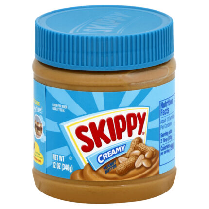 Skippy, Peanut Butter Creamy, Case Of 12, 12 Oz