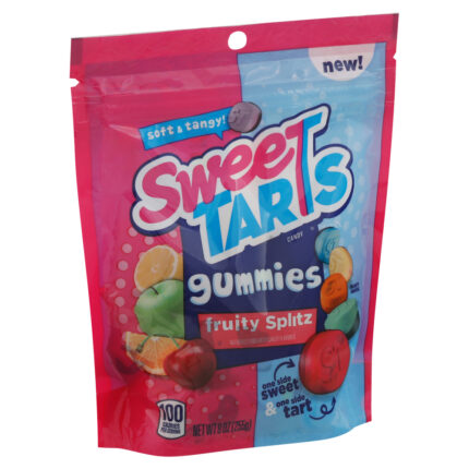 Sweetarts, Gummies Fruity Splitz Candy, Case Of 8, 9 Oz