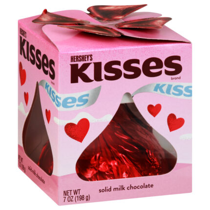 Hershey'S, Kisses Valentine'S Giant Milk Chocolate Kiss, Case Of 24, 7 Oz
