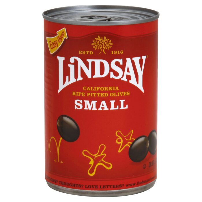 Lindsay, Small California Ripe Pitted Olives, Case Of 24, 6 Oz - Image 1