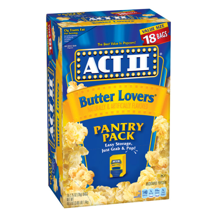 Act Il, Value Size Pantry Pack Butter Lovers Popcorn, Case Of 4, 49.5 Oz - Image 1
