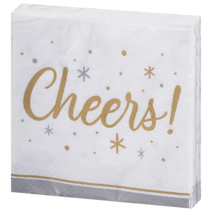 Sensations, Cheers 2 Ply Napkins, Case Of 12, 24 Ct
