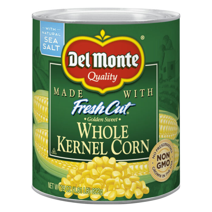 Del Monte, Fresh Cut Golden Sweet Whole Kernel Corn Can, Case Of 6, 29 Oz - Image 1