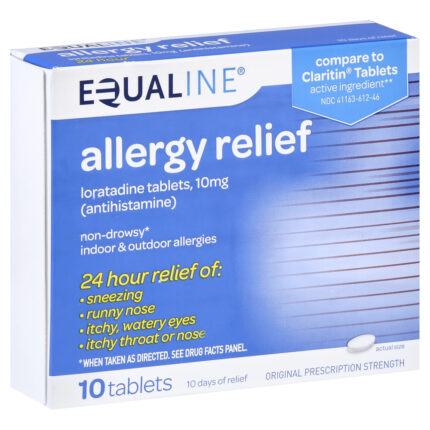 Equaline, Allergy Relief Non-Drowsy Tablets, Case Of 6, 10 Ct