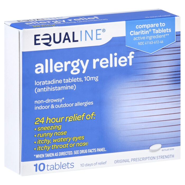 Equaline, Allergy Relief Non-Drowsy Tablets, Case Of 6, 10 Ct - Image 1