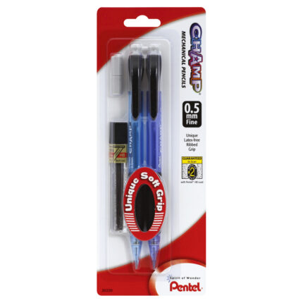 Pentel, Champ Mechanical Pencils, Case Of 6, 2 Pk