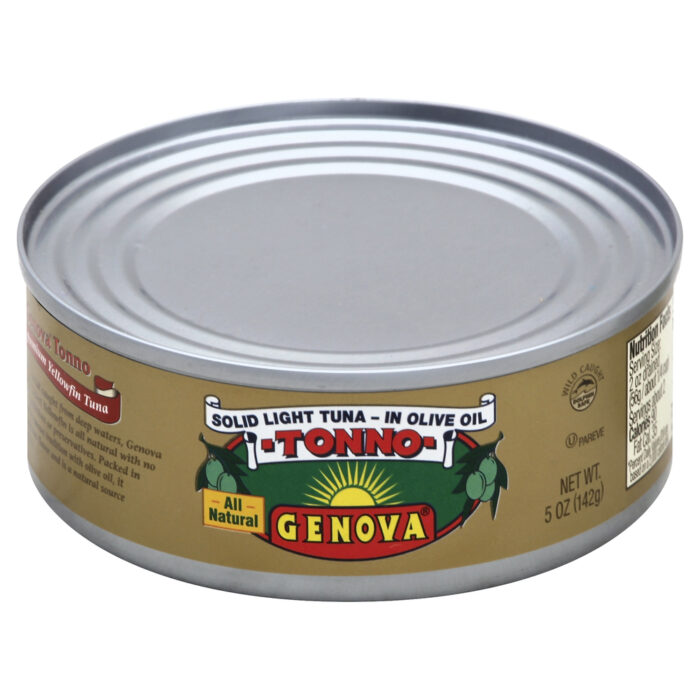 Genova, Solid Light Tuna In Olive Oil, Case Of 12, 5 Oz - Image 1