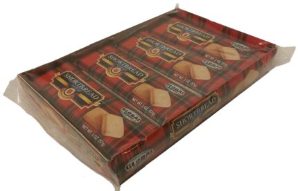 Global Brands, Shortbread Cookies 4/2 Oz, Case Of 12, 8 Oz