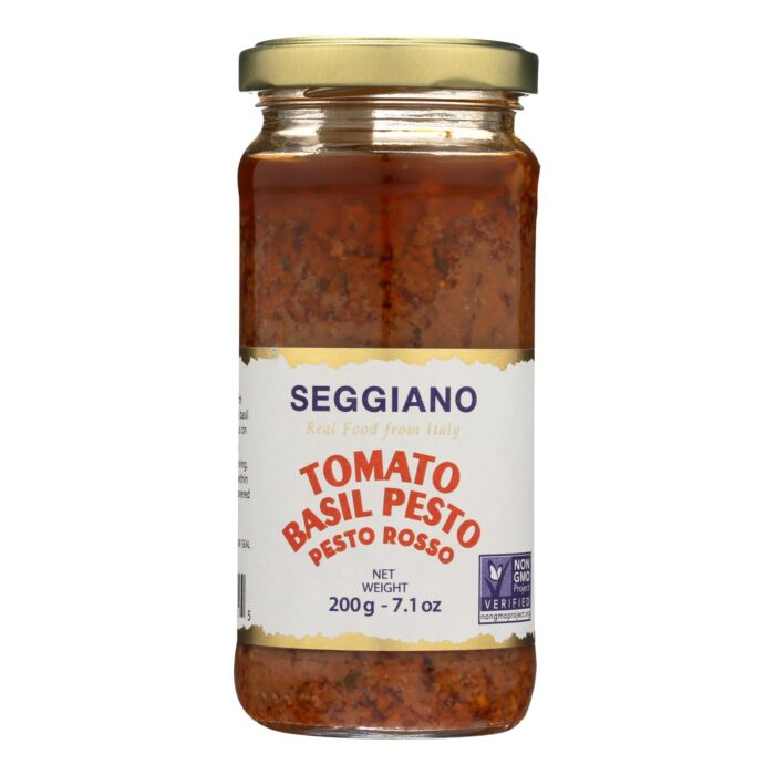 Segano Pesto,Tomato Basil 7 Oz - Image 1