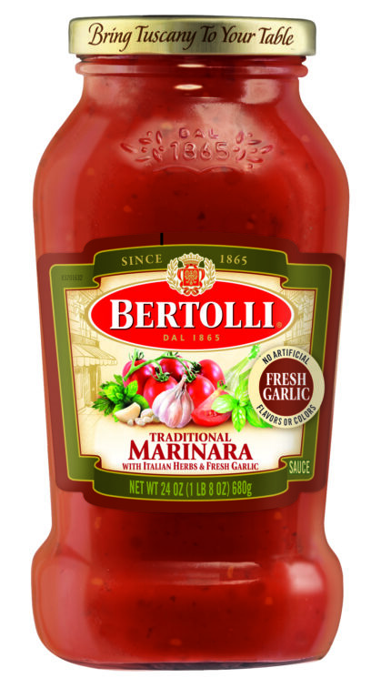 Bertolli, Traditional Marinara Italian Herbs And Garlic Pasta Sauce, Case Of 6, 24 Oz