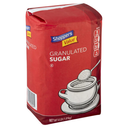 Shoppers Value, Granulated Sugar, Case Of 10, 4 Lb