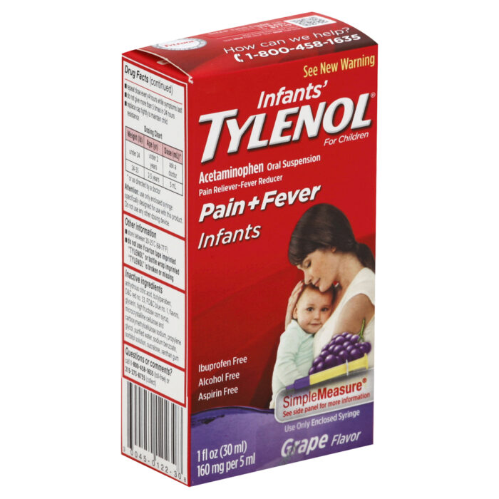 Tylenol, Pain And Fever, Case Of 6, 1 Fl Oz - Image 1