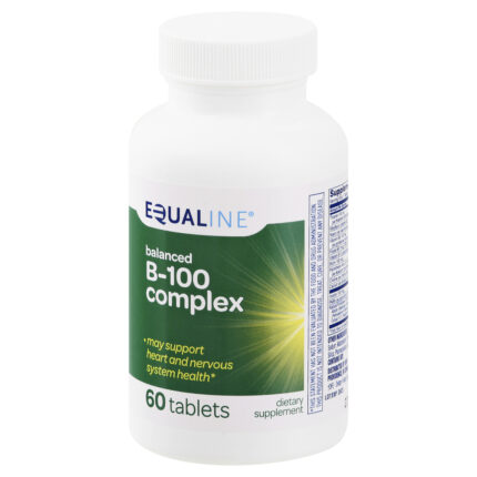 Equaline, Balanced Vitamin B 100 Complex Tablets, Case Of 3, 60 Ct