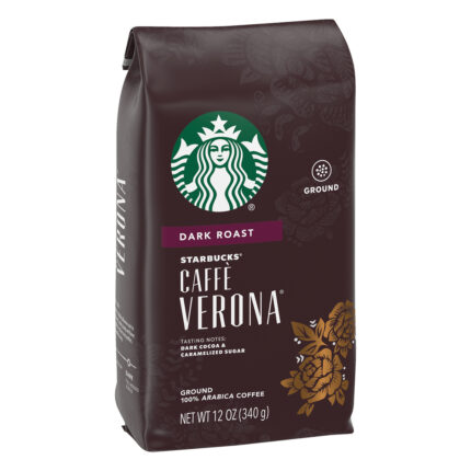Starbucks, Ground Dark Roast 100% Arabica Caffe Verona Coffee, Case Of 6, 12 Oz