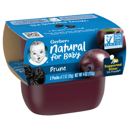 Gerber, 1St Foods Natural For Baby Prune Baby Food, Case Of 8, 4 Oz