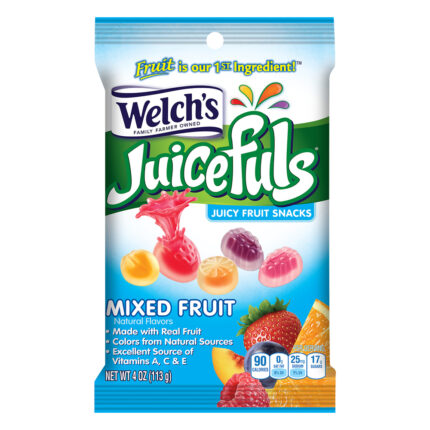 Welch'S, Juicefuls Fruit Snacks Mixed Fruit, Case Of 12, 4 Oz