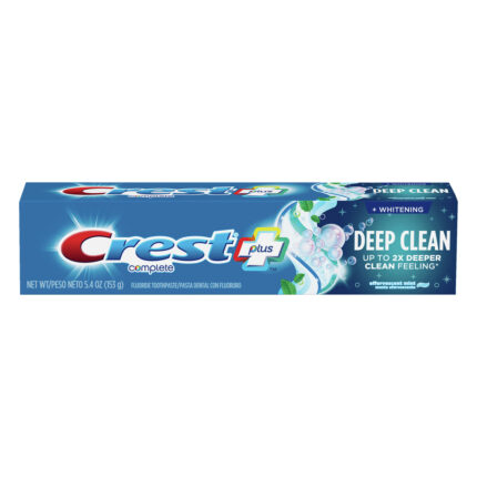 Crest, Complete Plus Fluoride Effervescent Mint Toothpaste, Case Of 12, 5.4 Oz