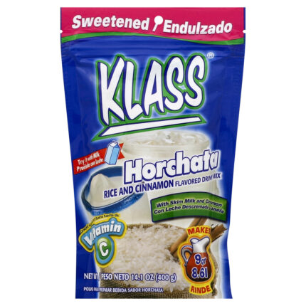 Klass, Horchata Naturally Flavored Drink Mix, Case Of 18, 14.1 Oz
