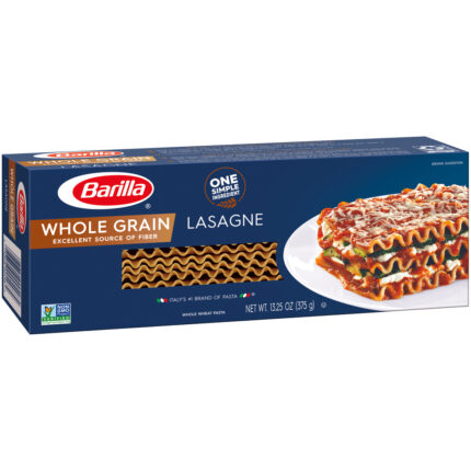 Barilla, Whole Grain Lasagne Pasta Box, Case Of 12, 13.25 Oz