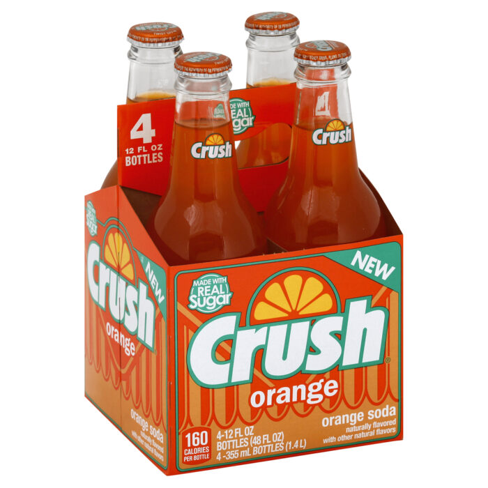 Crush, Orange Soda 4 Bottles, Case Of 6, 48 Fl Oz - Image 1