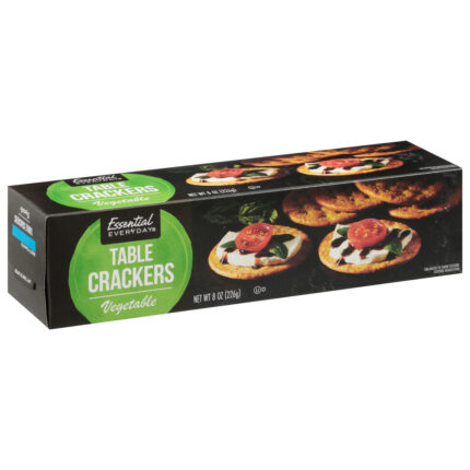 Essential Everyday, Table Crackers Vegetable, Case Of 12, 8 Oz
