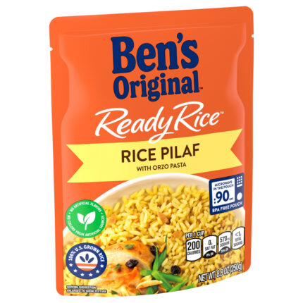 Ben'S Original, Ready Rice, Rice Pilaf With Orzo Pasta, Case Of 12, 8.8 Oz