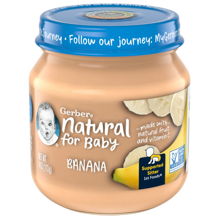 Gerber Baby Food, Baby Food Banana, Case Of 10, 4 Oz - Image 1