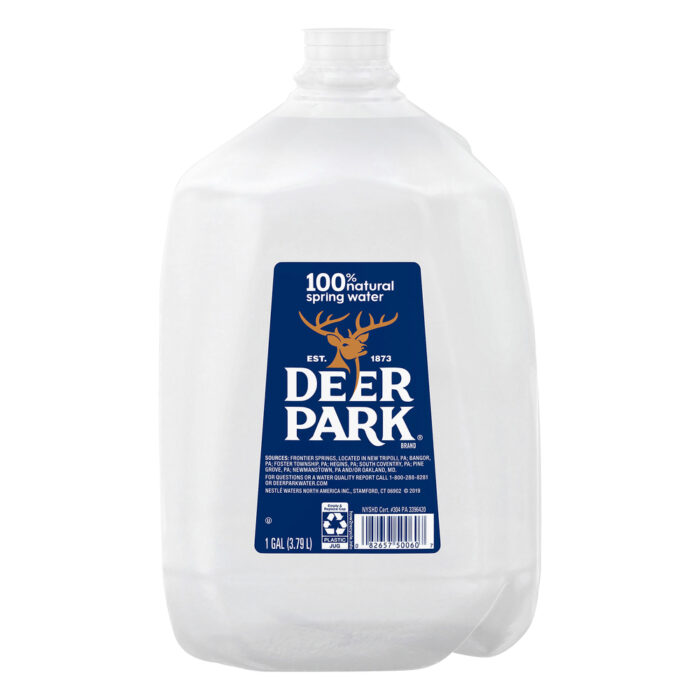 Deer Park, 100% Natural Spring Water, Case Of 6, 1 Gal - Image 1