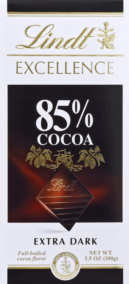 Lindt Bar,Choc,Cocoa 85% 3.5 Oz