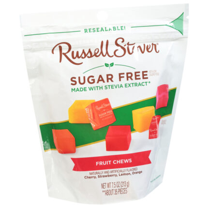 Russell Stover, Sugar Free Fruit Chews, Case Of 5, 7.5 Oz