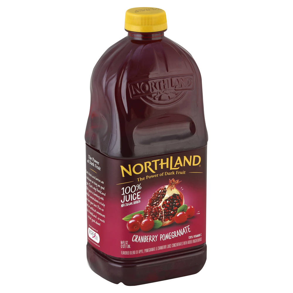 97a3f8bb598c47288fa51abf06a4c231_Syndigo_O.jpg Northland, Cranberry Pomegranate 100% Juice No Sugar Added, Case Of 8, 64 Fl Oz - Image 1