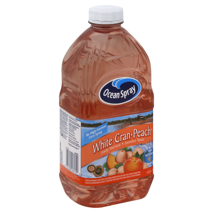 Ocean Spray, White Cran Peach Juice Drink, Case Of 8, 64 Fl Oz - Image 1