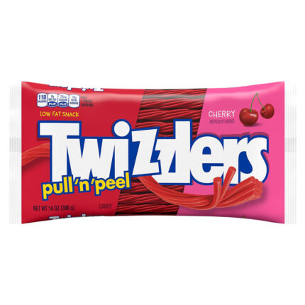 Twizzlers, Pull N' Peel Cherry Candy, Case Of 18, 14 Oz