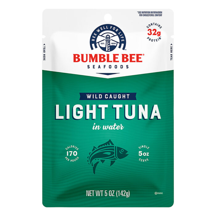 Bumble Bee, Wild-Caught Light Tuna In Water Pouch, Case Of 12, 5 Oz - Image 1